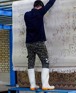 گرم خانه یا سالن خشک کردن در قالیشویی اقدسیه 